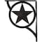 Ekena Millwork Austin Wrought Iron Bracket, (Single center brace), Antiqued Silver 1 1/2"W x 7 1/2"D x 10"H BKTM01X07X10SAUASV - alternate 3